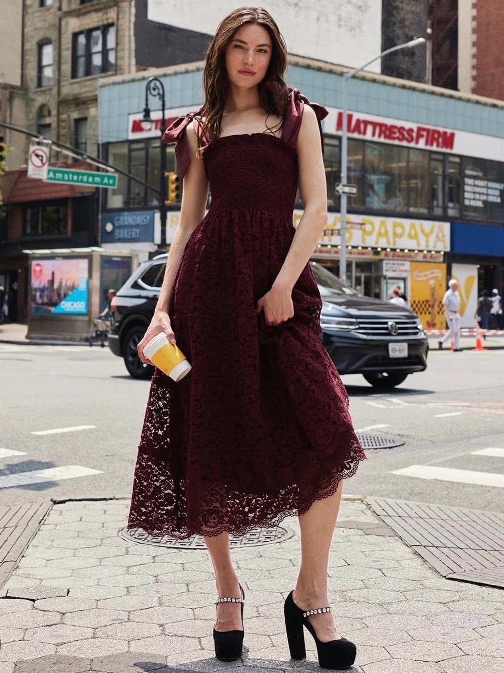 Hill House The Ribbon Ellie Nap Dress in Port Lace